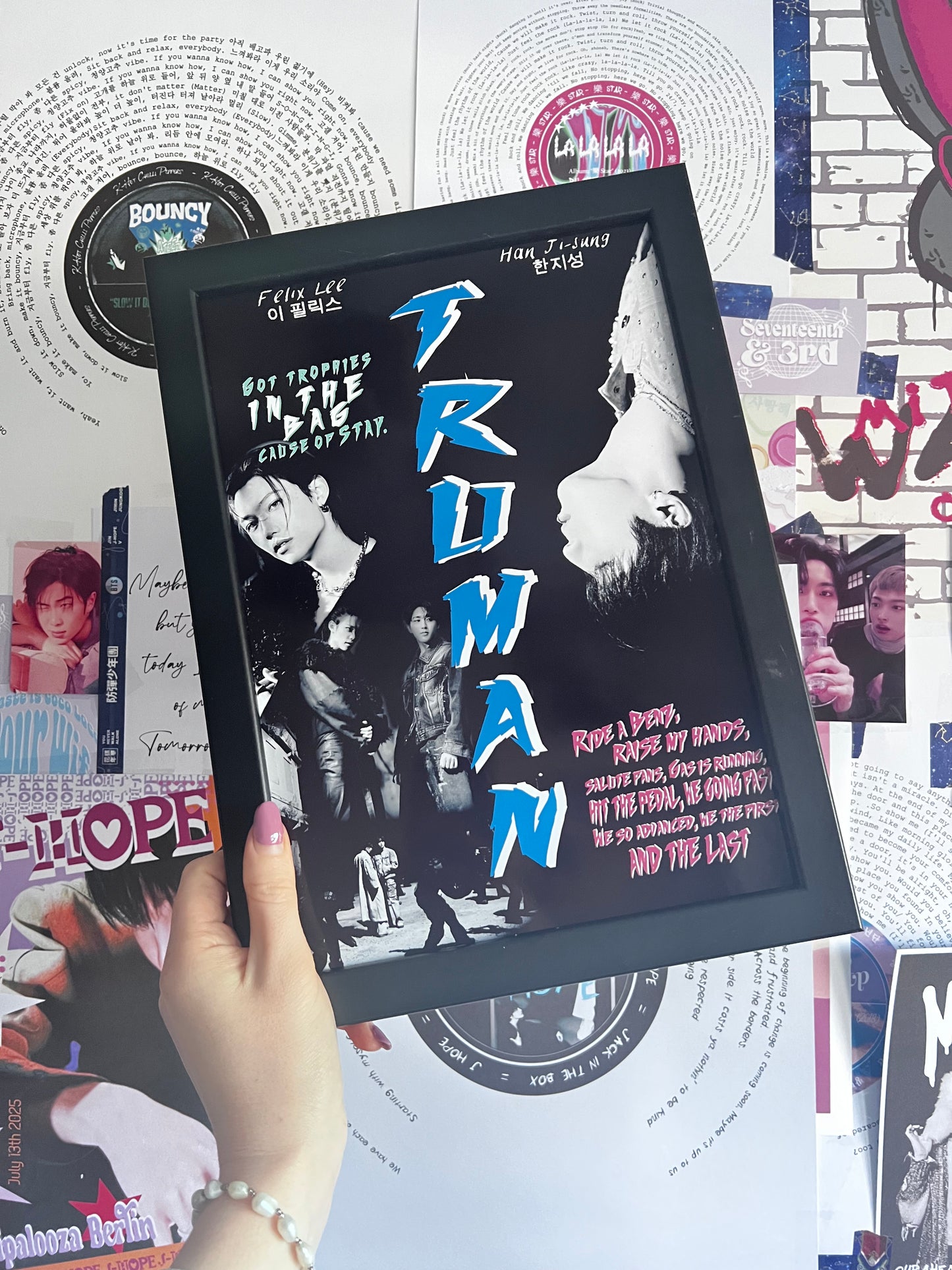 "TRUMAN" inspired movie poster Stray kids