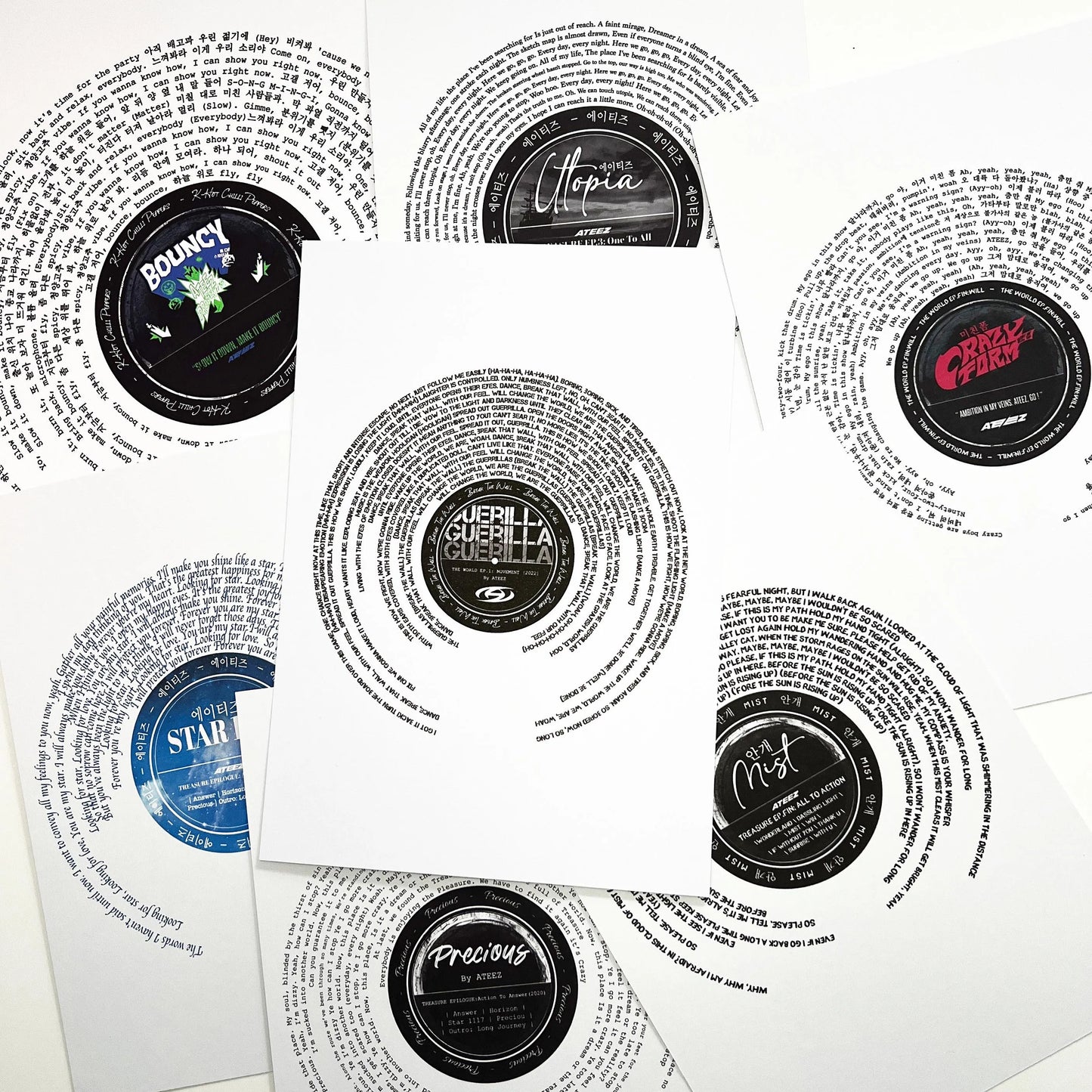 Your choice of song Lyric Print