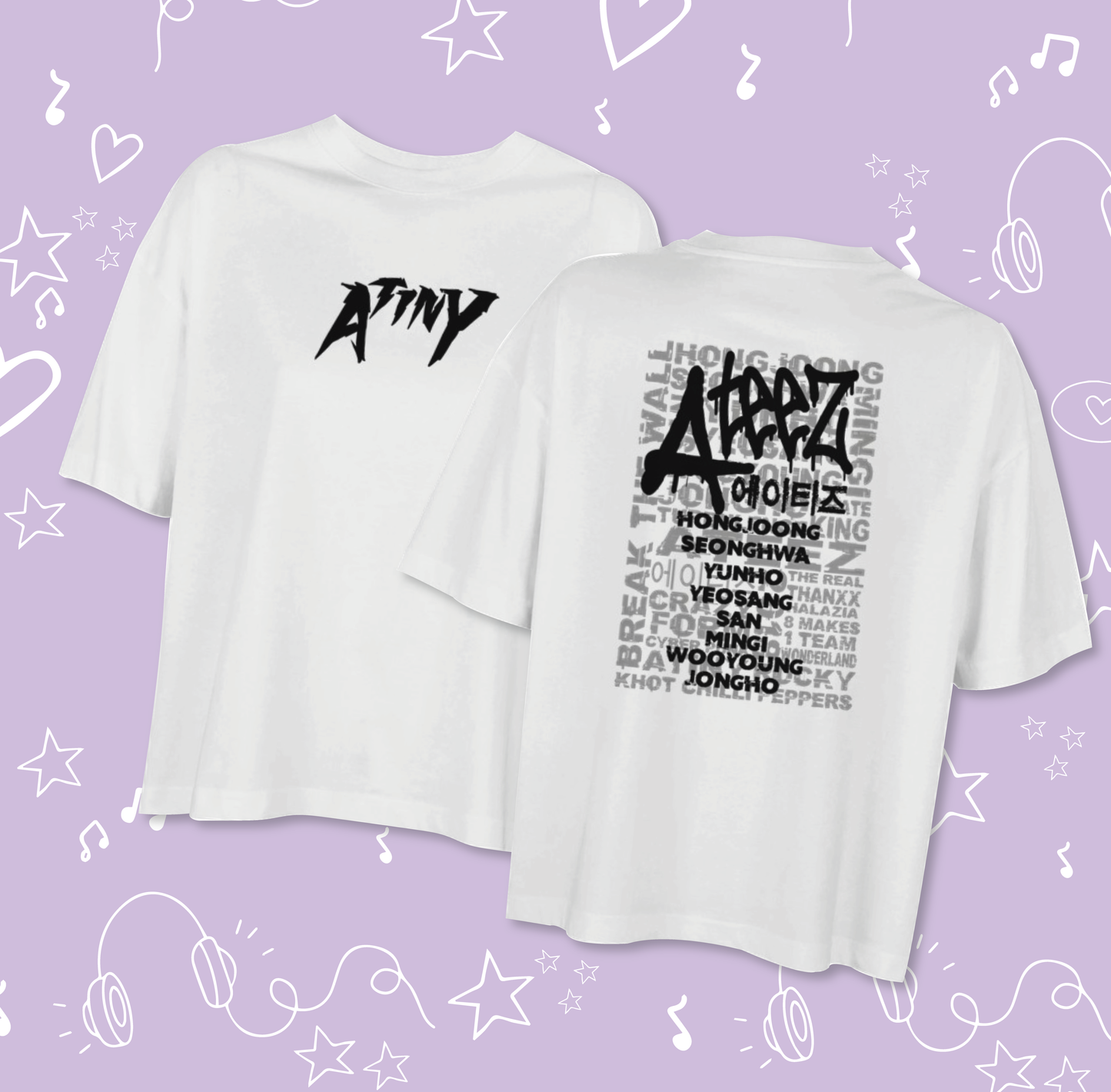 "8 makes 1 team" ATEEZ T-shirt