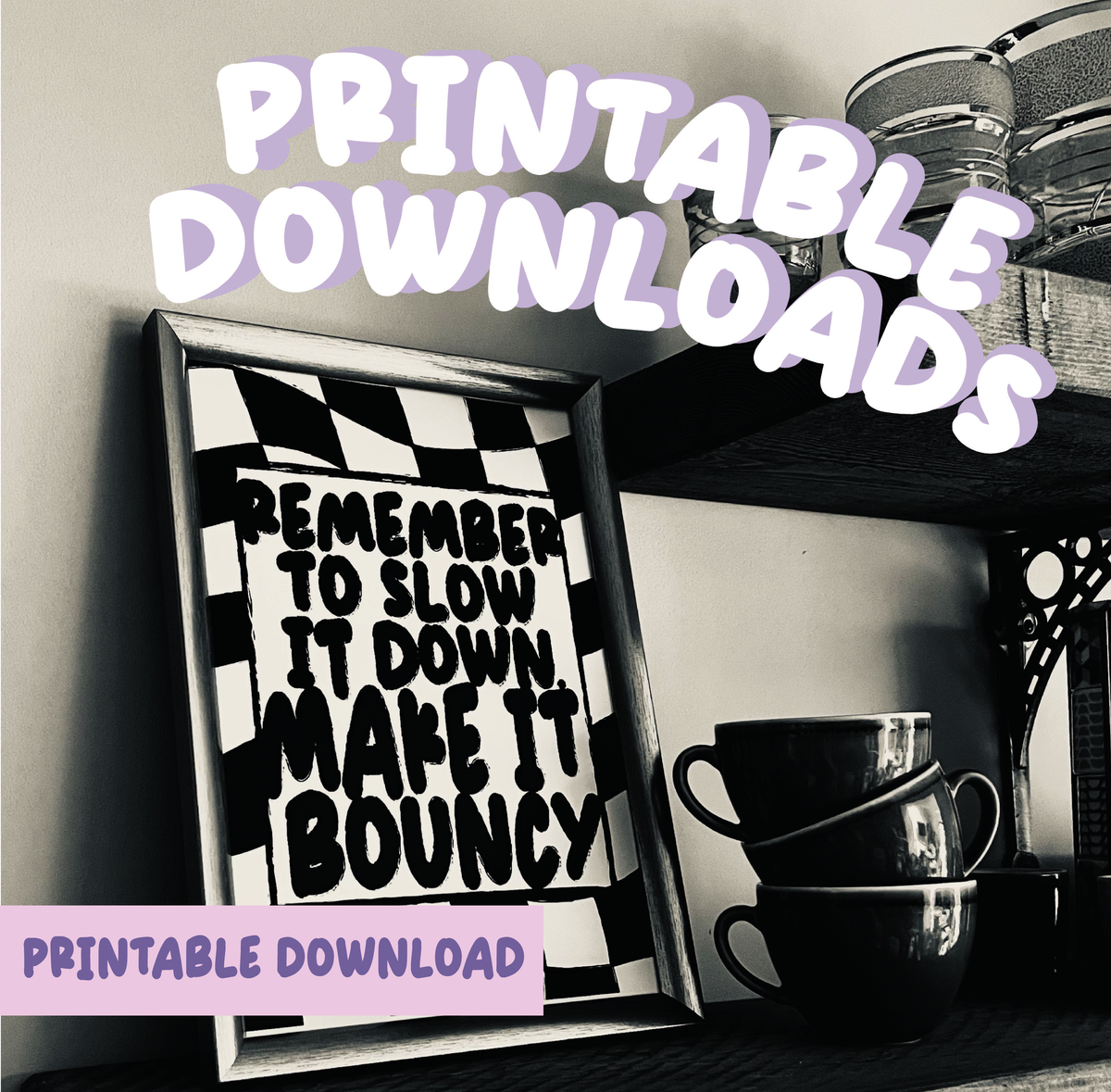 "Remember to be Bouncy"" Ateez inspired print *Printable Download*