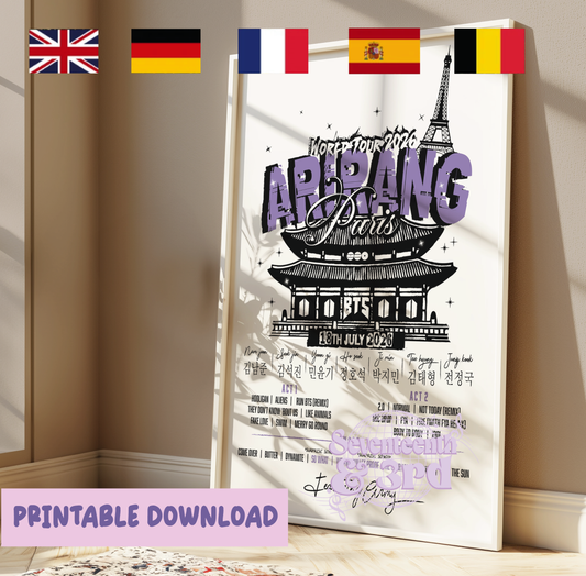 Arirang Tour "EUROPE City" Set List 2026 *Download Version*