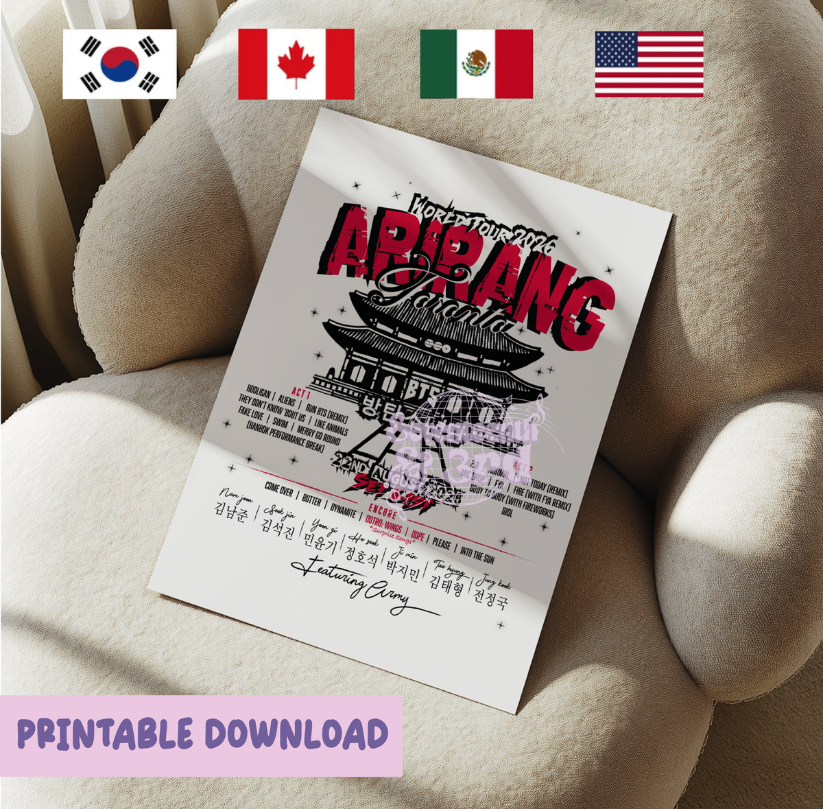 Arirang Tour "WORLD Your City" Set List 2026 *Download Version*