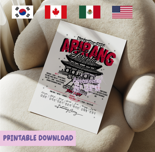 Arirang Tour "WORLD Your City" Set List 2026 *Download Version*