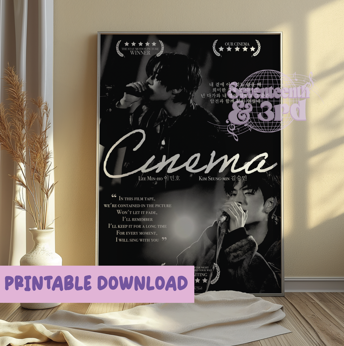 Stray Kids "Cinema" inspired Movie *Printable download*