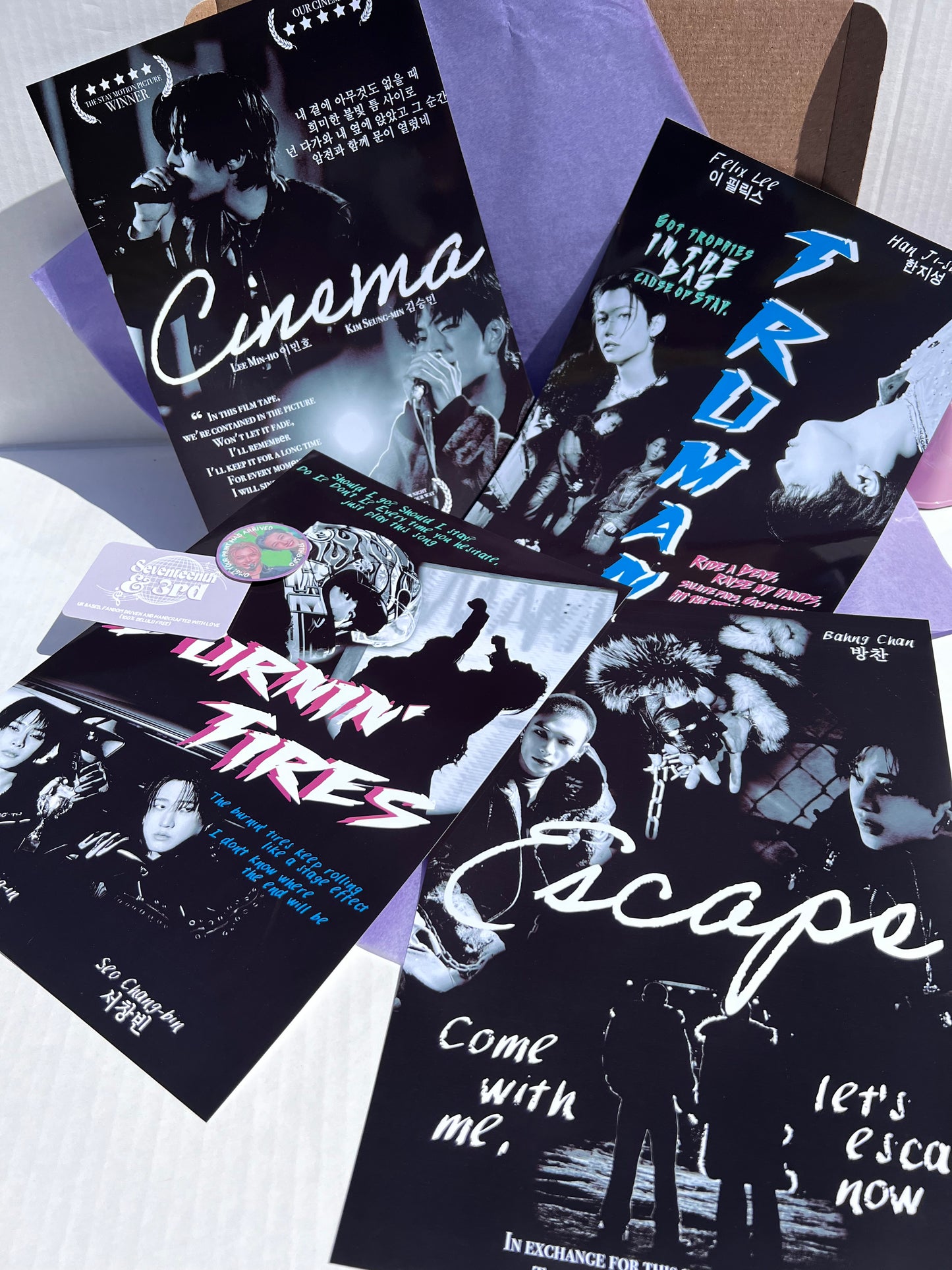 "Escape" Stray kids movie inspired poster