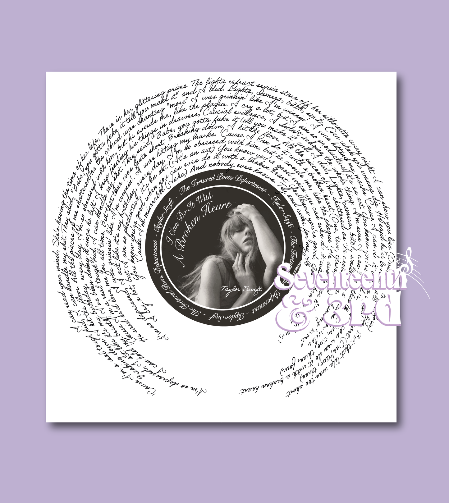 I Can Do It With A Broken Heart (TV) TTPD Album *Square Print