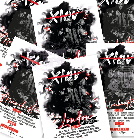 XLOV inspired Tour Set List 2026