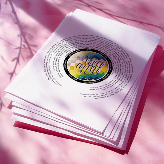 "Young Forever" BTS inspired  lyric print